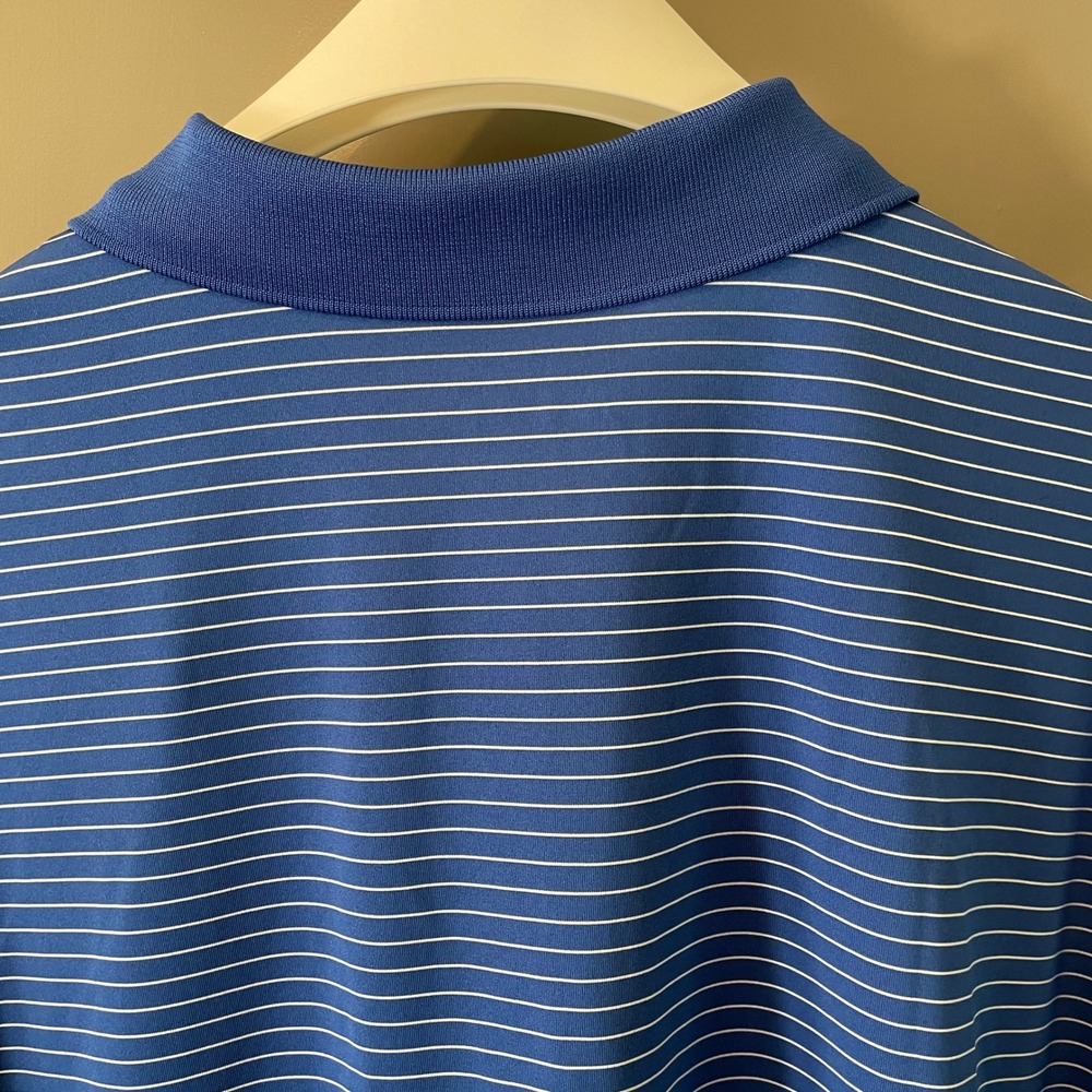 Nike Golf Kentucky Wildcats Polo Shirt Mens XXL Blue Striped Dri-Fit Polo - Picture 7 of 11